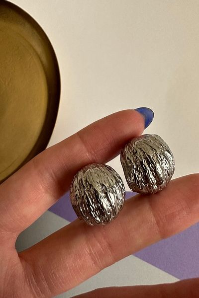 ringbox Steel Tarnish Small Size Vintage Women's Hoop Silver Color Earrings