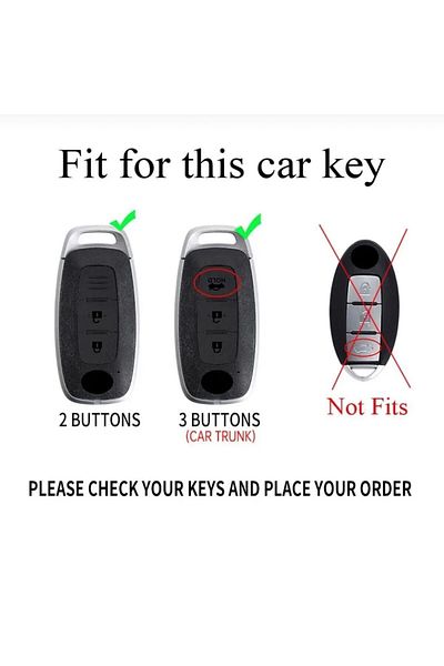 emii auto spare parts Green Nissan Qashqai Trail Juke Key Case - New Case Compatible