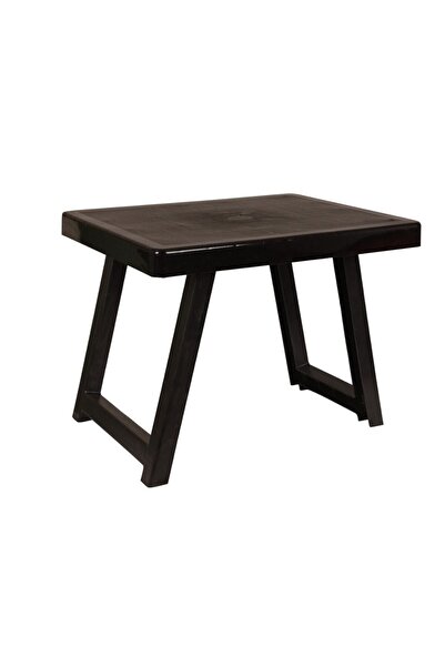 Genel Markalar Küçük Boy Katlanır Plastik Sehpa - Antrasit Kamp Masası- Koyu Gri Renk