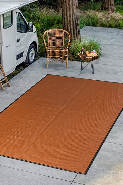 SİMEREV HALI HOME CONSEPT 150X210 4-6 Kişilik Katlanabilir Yıkanabilir Kamp Çadır Mat Plaj Piknik Hasırı Bahçe Halısı Kilim