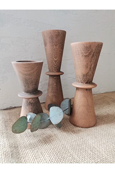 SALUR Üçlü El Yapımı Kum Saati Mumluk