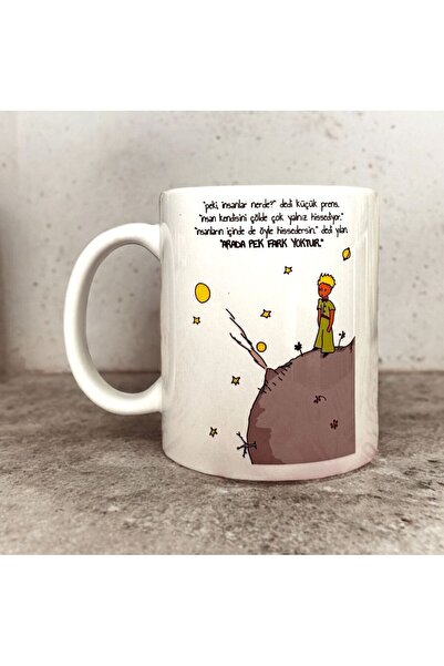 Heg Store Küçük Prens Temalı Yazılı Baskılı Kupa