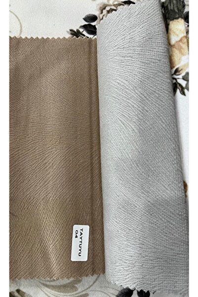 ALFA KUMAŞ VE SUNİ DERİ Tay Tüyü Açık Kahve Renk Döşemelik Kumaş Tay04