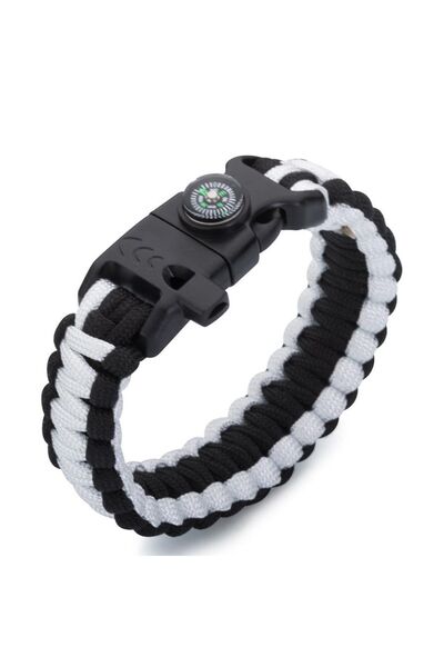 Homemap Life-Saving Magnesium Rod Compass and 3 Meter Extending Paracord Brac...