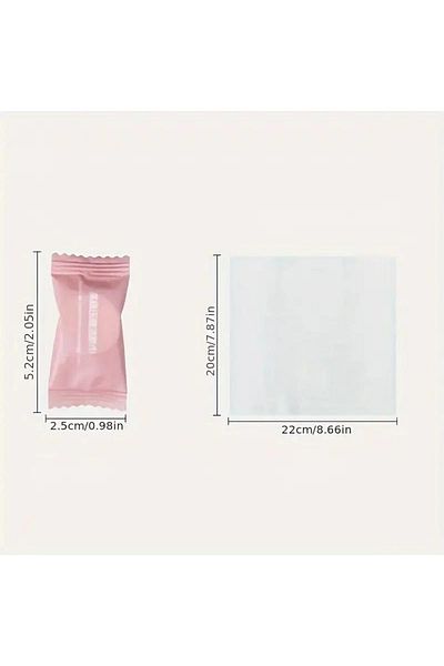MİNGODAN 5 Disposable Travel Towels - Compressed Facial and Wet Wipes Damp Napkin