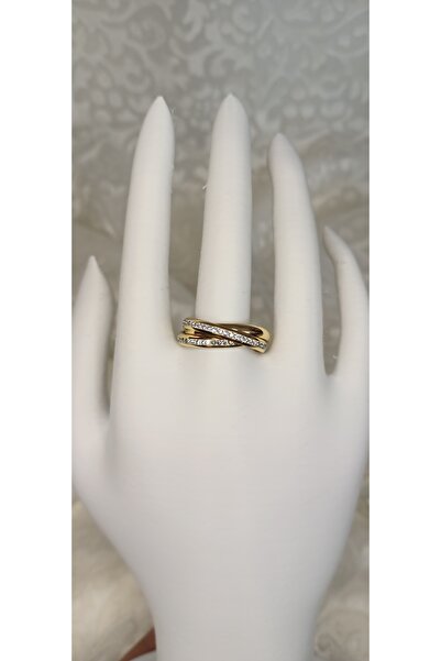 LİLLY AND MOLLY JEWELERY 3 LÜ ZİRKON TAŞLI ÇELİK YÜZÜK