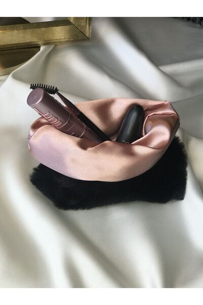 MELSEA حقيبة مكياج قطيفة بحجم حقيبة صغيرة