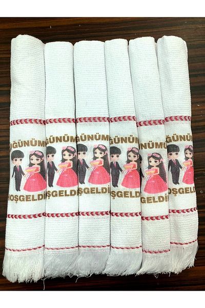 yörük tuhafiye Wedding Towel Car Towel Convoy Towel Pack of 12.pink Bride 2