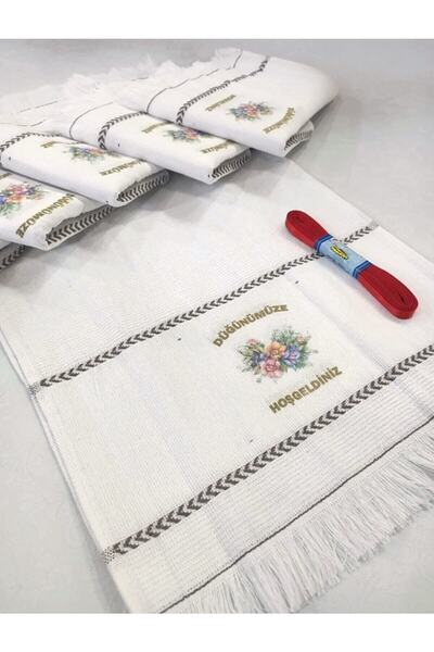 yörük tuhafiye Πετσέτα γάμου Πετσέτα αυτοκινήτου Convoy Πετσέτα με κορδέλα Δώρο 12 Πακέτο Floral 4