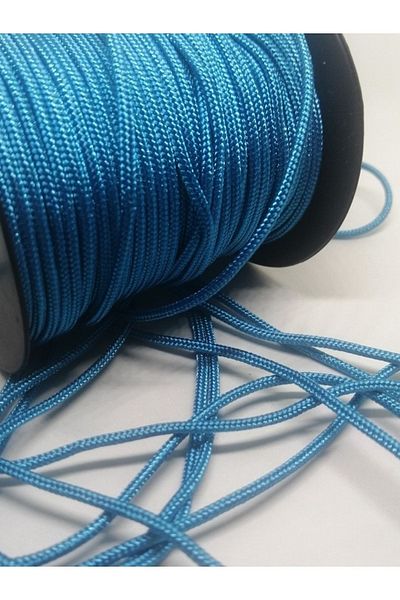 Firebird Takı Aksesuar Ve Kamp Malzemeleri Σχοινί Paracord, 2 mm Paracord Σχοινί Βραχιόλι Μπλε Χρώμα 45 μέτρα
