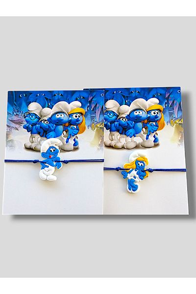 anonim The Smurfs Couple Friendship Lover Adjustable Combination Bracelet - Cute and Smurf