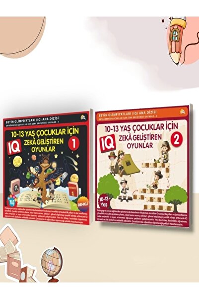 Ekinoks 8-9-10-11-12-13 Yaş Ve Üstü Çocuklar Için IQ Zeka Geliştiren Akıl Oyunları-2 Kitap(ÜCRETSİZ KARGO)