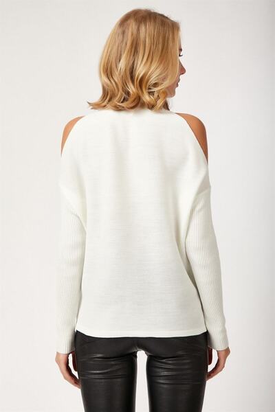 AQE FASHION Mâneci albe fără umăr, decoltat decoltat