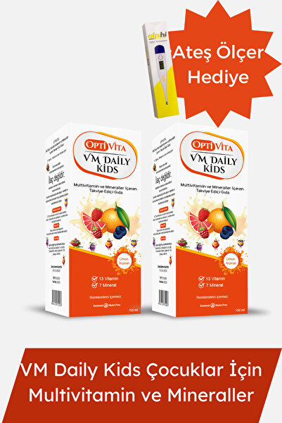 Optivita Vm Daily Kids 2 Kutu | Çocuklar İçin Multivitamin Çocuk Şurubu 150 M