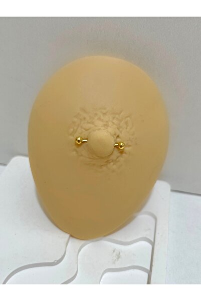 Arescollection cerrahi çelik  klasik nipple meme ucu piercingi( 1 ADET )