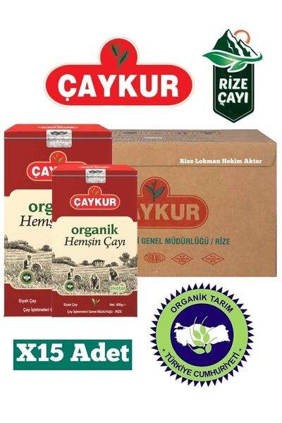 Çaykur Organik Hemşin Çayı Özel Üretim Karton Kutu (KOLİ)