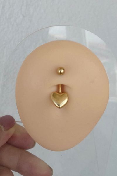 Doa Basic Heart Belly Piercing 100% 316L Surgical Steel