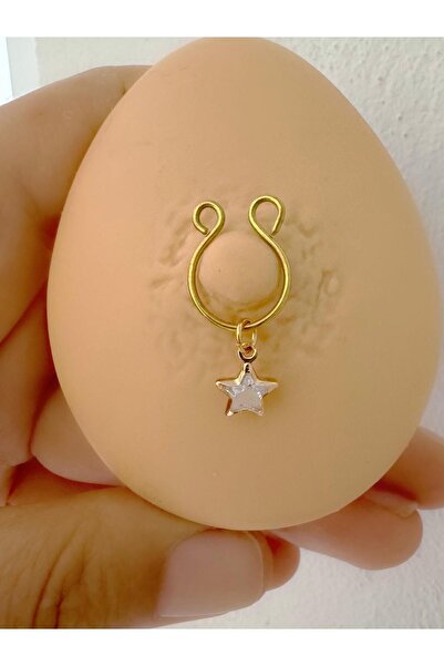 Arescollection delik gerektirmeyen sıkıştırma fake meme ucu nipple piercingi