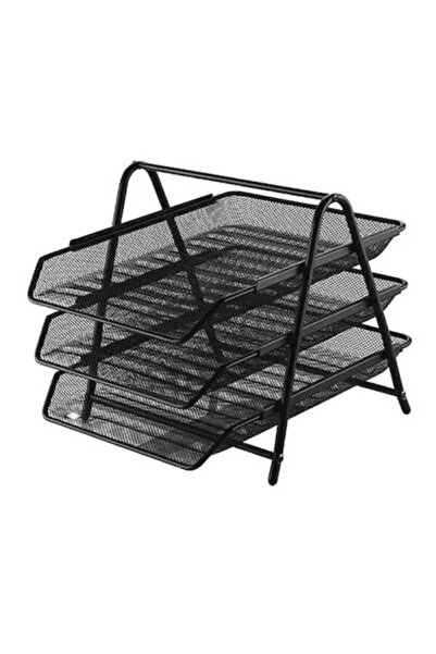 inox Черно 3-комплектно стелажно шкафче за документи