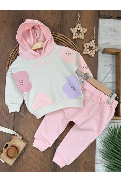 Babexi Oopps Printed Seasonal Hooded Set for Baby Girl
