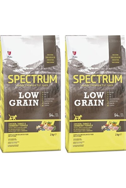 Spectrum Low Grain Yavru Kediler Için Tavuklu, Hindili Ve Kızılcıklı 2x2 Kg