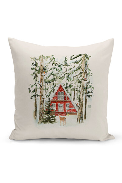 Bertille Home New Year Series - Double Sided Digital Printed 8-Piece Throw Pillow Cover Set (Christmas Christmas Pillow Cover)