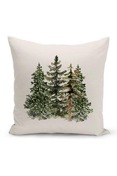 Bertille Home New Year Series - Double Sided Digital Printed 8-Piece Throw Pillow Cover Set (Christmas Christmas Pillow Cover)