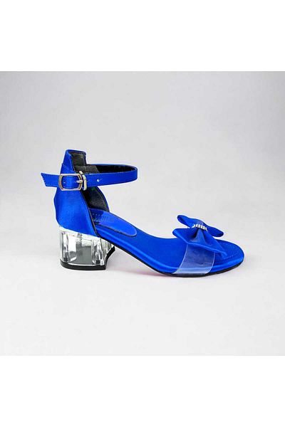 PATİK BEBE Girl's Transparent Glass Heeled Elegant Evening Dress Shoes