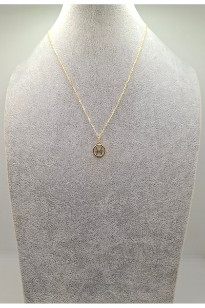 Han Ticarethane Gold Color Pisces Model Necklace