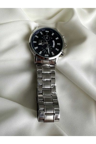 Spectrum Men's Wristwatch - with Calendar, Steel Band and Special Box