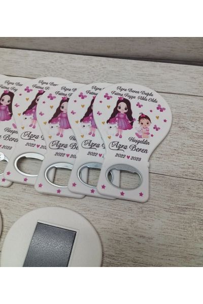 onuratasarlat 25 Pieces Newborn Balloon Magnet - Birthday and Circumcision Engagement Promise Sister Model