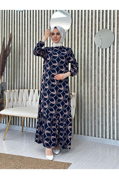 Moda Krash Viscose Patterned Summer Dress