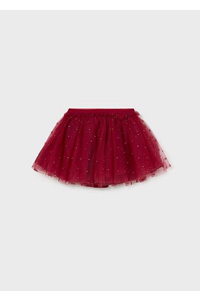 MAYORAL Red Tulle Baby Girl Skirt - 02901 071