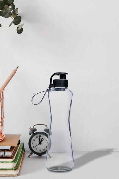 Hane Dostu 2li Cam Matara Seti 750 ml Cam Su Matarası 550 Cc Ölçekli Cam Su Matarası Cam Suluk,waterfresh