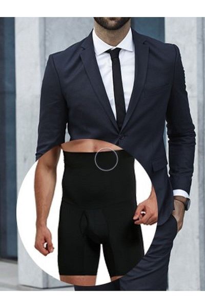 MİSTİRİK Danni Men's Regional Firming and Slimming Corset Boxer Black Color