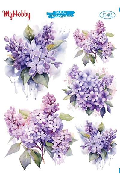 MyHobby ورق نقل مائي St-495 مقاس 25x35 سم