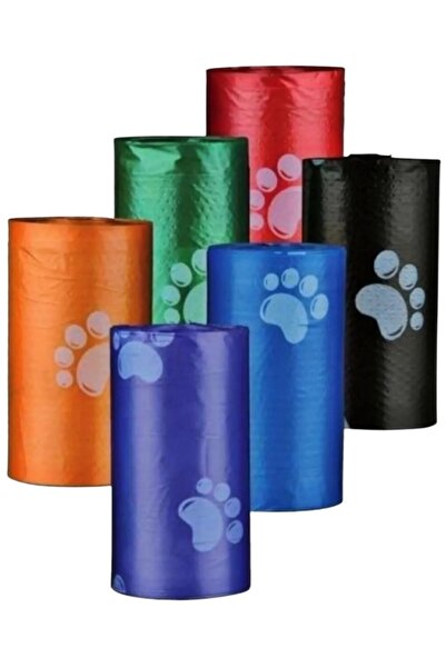 Kyrotech 4 Adet Köpek Kaka Poşeti Pati Desenli Pet Köpek Çiş Pedi 60 Poşet