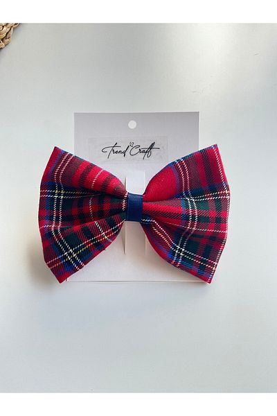 Trend Toka Automatic Buckle - Red Plaid Large Bow