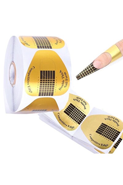 Anil Professional Cosmetics Gold Şablonu 100 Adet Protez Tırnak Şablonu Anil
