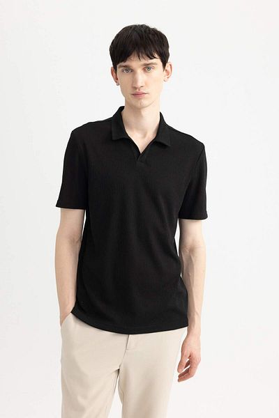 DeFacto Modernes, schlichtes, kurzärmliges Basic-Poloshirt W9274az24sm