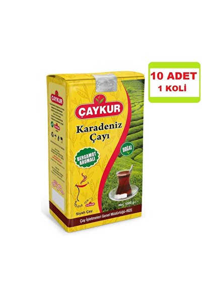 Çaykur Bergamot Aromalı Karadeniz Çayı 1000g X 10 ADET