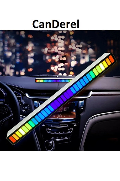 Jetcom Rgb Çubuk Sese Duyarlı Ekolayzer Sese Duyarlı Ekolayzer Ev Araba Için