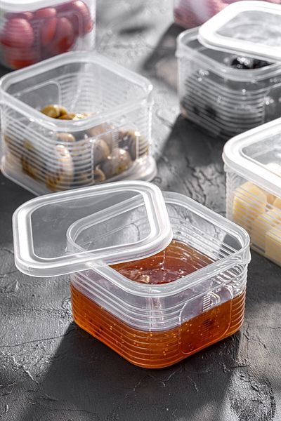 FİTHOME 7 Piece Breathproof and Leakproof Breakfast Presentation Set - Picnic Set