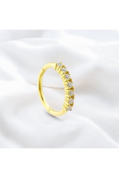 Glorria Altın 7 Taş Halka Helix Piercing