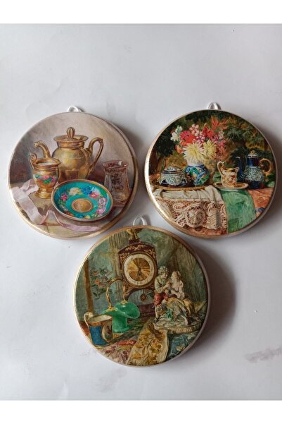 ZeyMin Art Mutfak Temalı 3 Lü Duvar Süsü