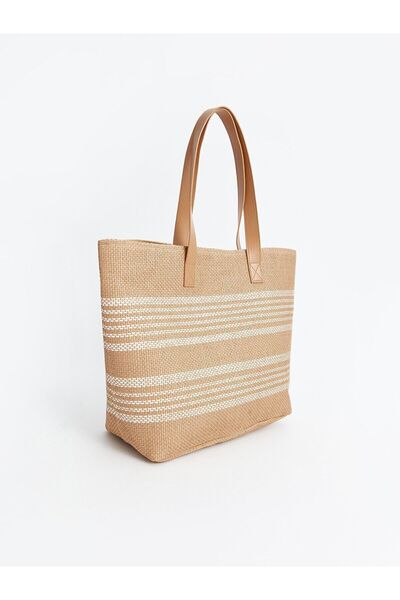 LC Waikiki LCW ACCESSORIES - Смугаста плетена жіноча сумка BayQ