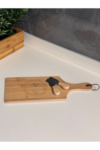 Janset Bamboo Cut Cheese Presentation Board