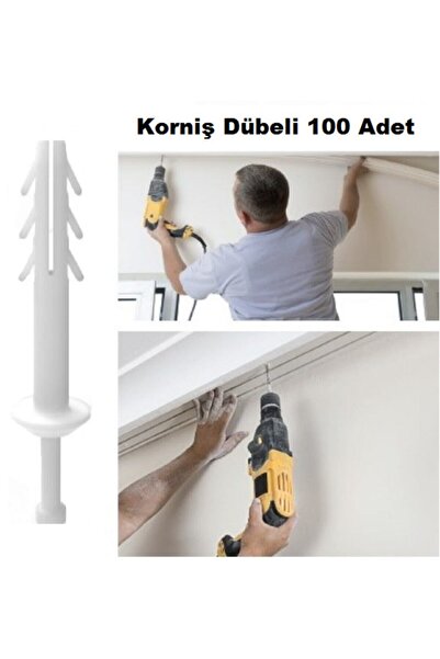 Genel Markalar Korniş Dübeli Çivili 7 Mm Paket 100 Adet
