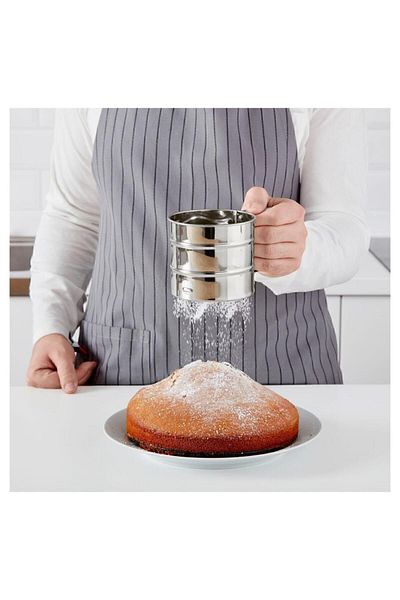 IKEA 9.5X10.5 cm Stainless Steel Flour Sieve - Practical and Non-Eliminating