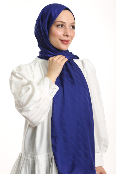 m moon scarf Υψηλής ποιότητας μοτίβο Waterway Silky Jacquard Shawl - Εισαγόμενο ύφασμα και ιταλικές ραφές "Saks"
